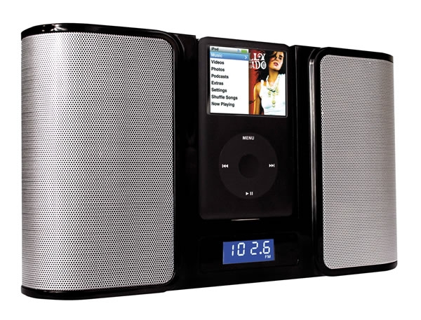 IXOS iPod Portable Stero Speaker/FM Radio Dock