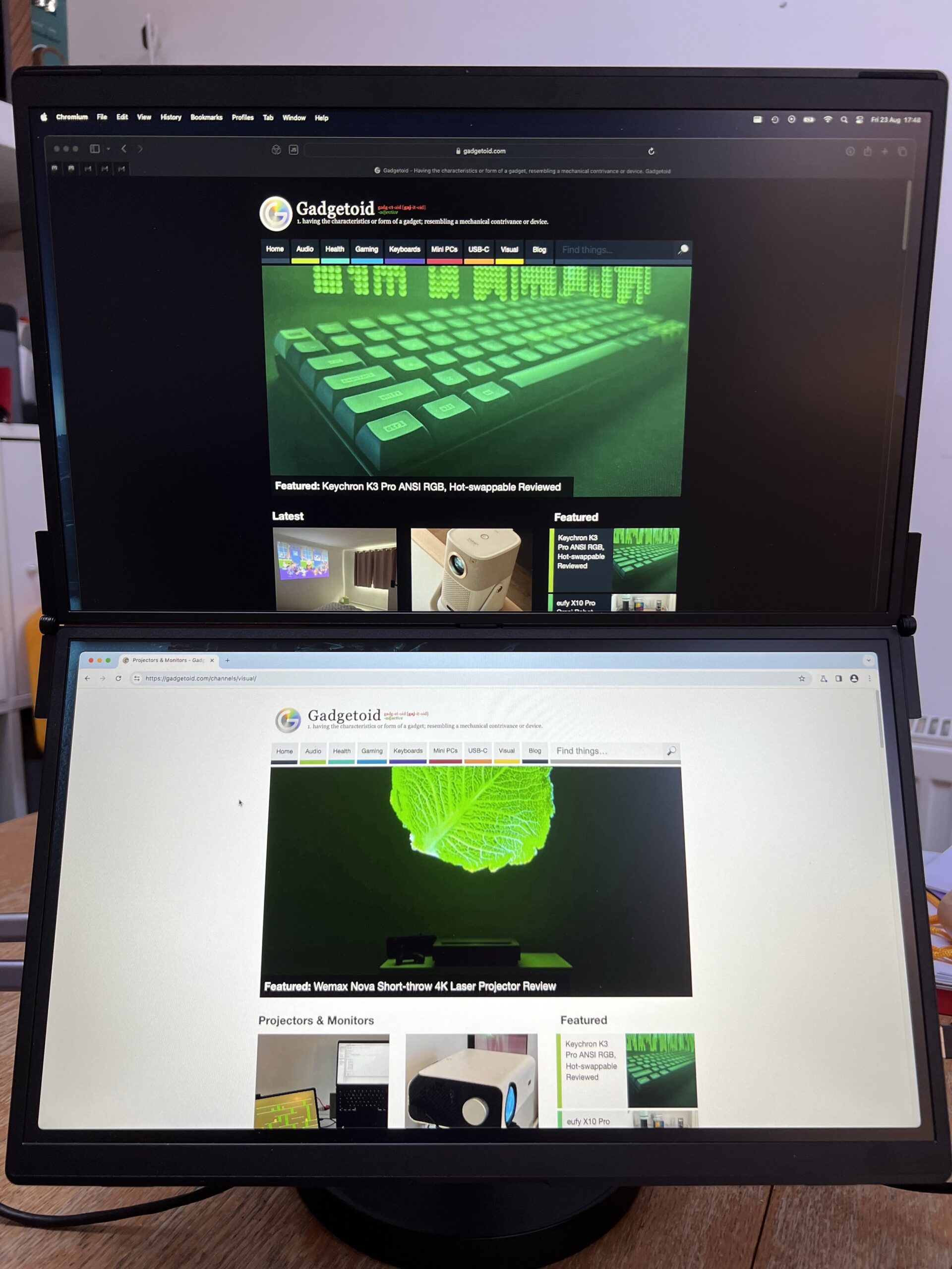 JSAUX FlipGo Lite 15.6″ Portable Dual Monitor Review - Gadgetoid